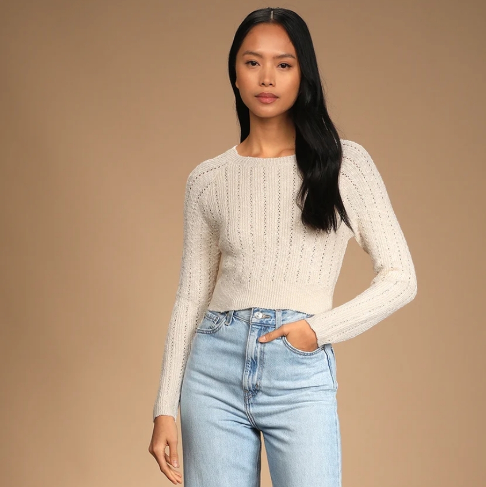 NWT Lulu's - Women's Tie Back Sweater - Size Small
